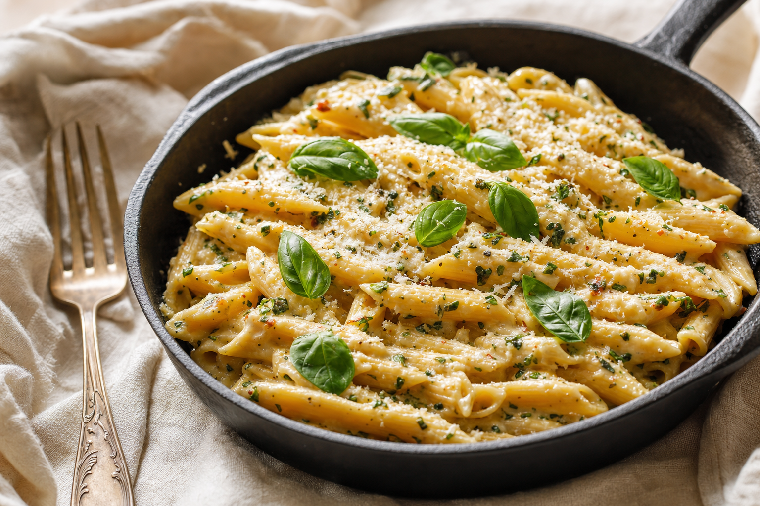 Krämig pasta